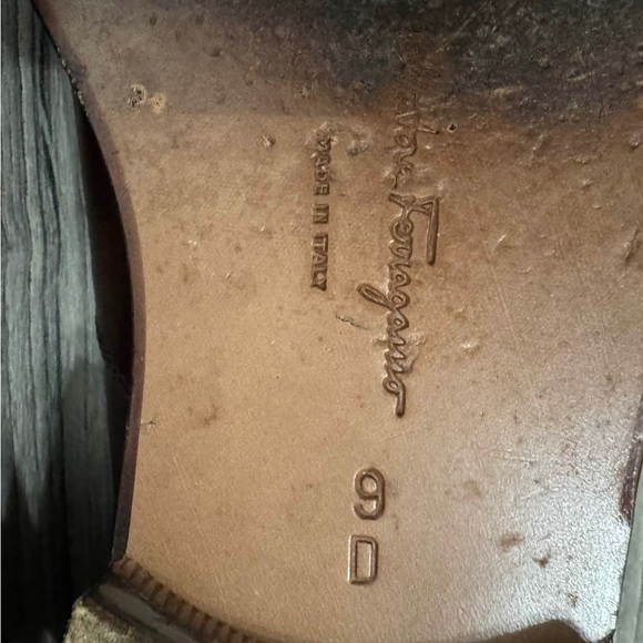 Salvatore Ferragamo Men's Dark Brown Leather Loafers - Picture 4 of 6